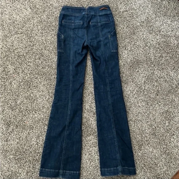 Anthropologie High Rise Trouser Boot Cut Jeans 29 New - Picture 3 of 3